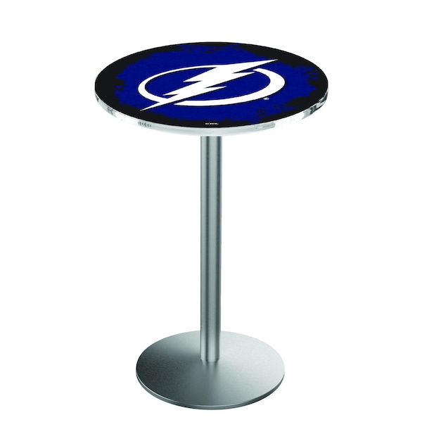 42" Stainless Steel Tampa Bay Lightning Pub Table